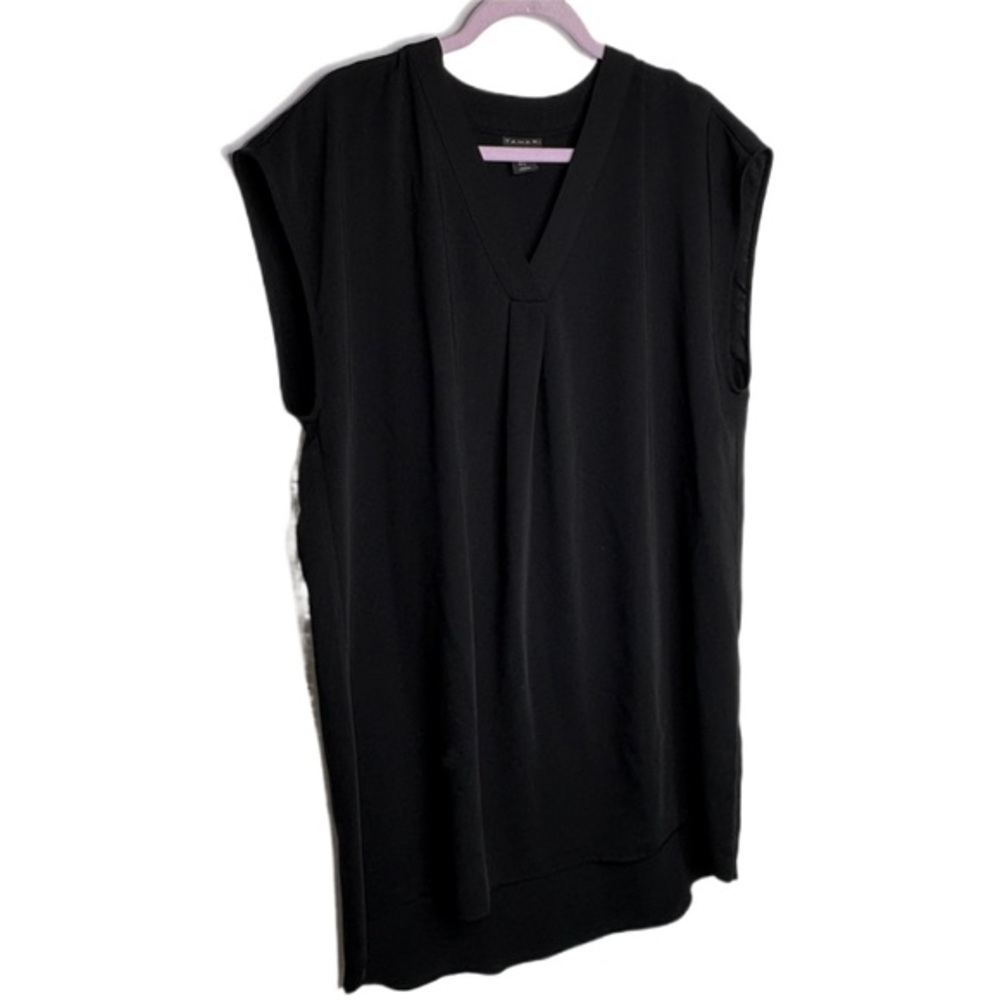 Tahari Black Sleeveless Tunic Dress XL